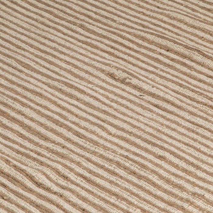Striped Wool & Jute Natural Fibre Rug (3 Sizes)