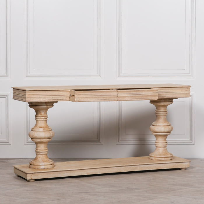 Mango Wood Console Table with Drawers 180cm