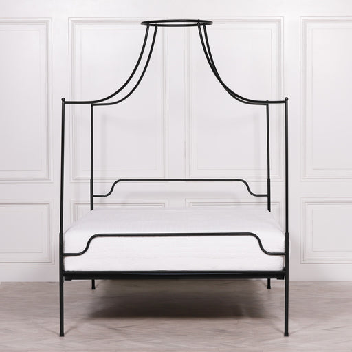 Black Iron 5'0" King Size Poster Bed Frame - Modern Home Interiors