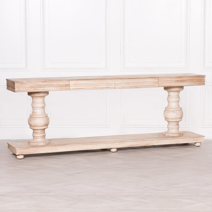 Mango Wood Console Table with Drawers - Modern Home Interiors