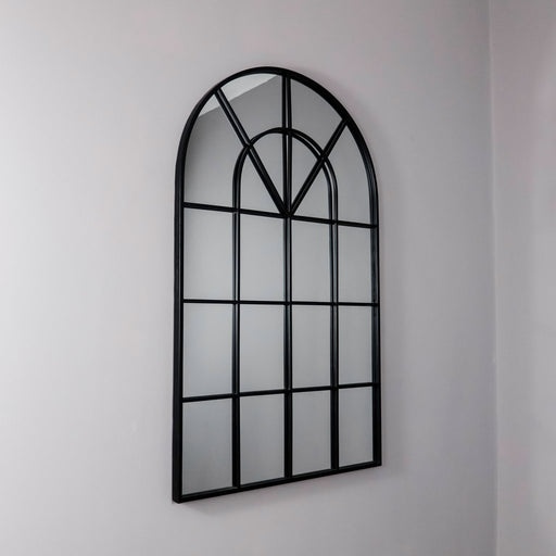 Black Arc Rome Grid Mirror - Modern Home Interiors