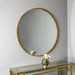 Gold Brooklyn Round Mirror - Large - Modern Home Interiors