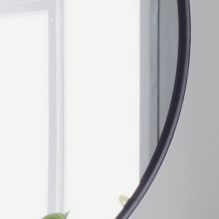 Black Brooklyn Round Mirror - Medium - Modern Home Interiors