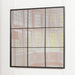 Black Metal Window Grid Mirror - 90cm - Modern Home Interiors