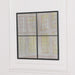 Black Metal Window Grid Mirror - 60cm - Modern Home Interiors