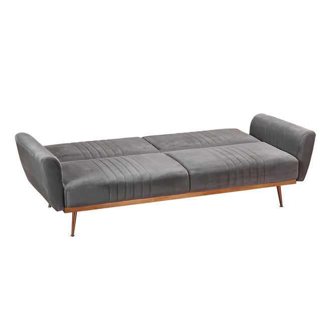 Nico Grey Velvet Sofa