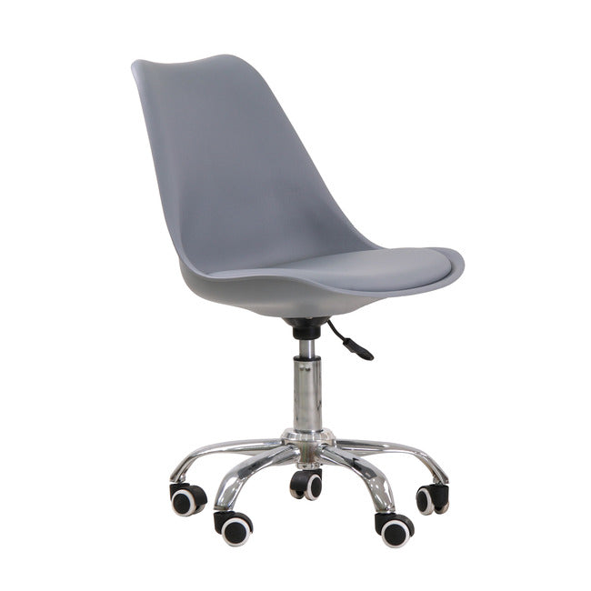 Orsen Swivel Office Desk Tub Chair Faux Leather 5 Chrome Leg Design