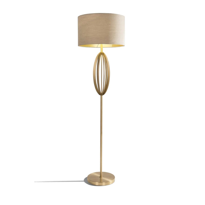 Olive Floor Lamp in Antique Brass Finish
