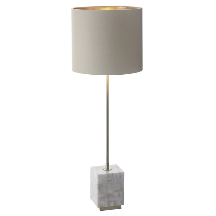 Sintra antique brass finish white marble base table lamp - Modern Home Interiors