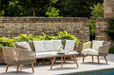 Coswell Garden Rattan Sofa Set - Modern Home Interiors