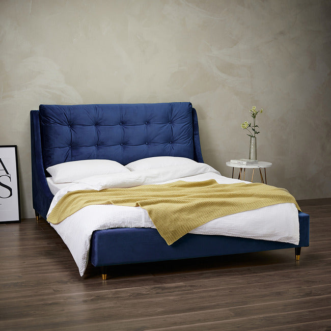 Sloane Velvet Padded Bed Frame