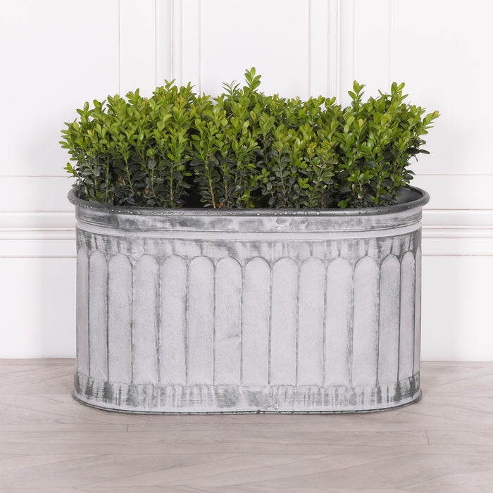 Arched Pattern Metal Planter