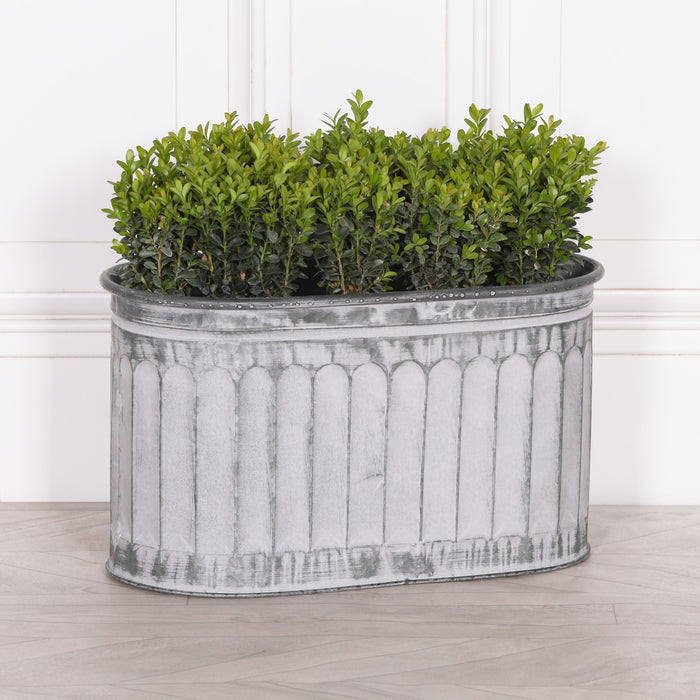 Arched Pattern Metal Planter