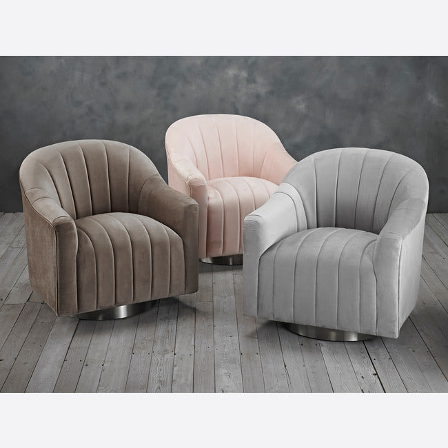 Tiffany Swivel Chair - 3 Colours Available