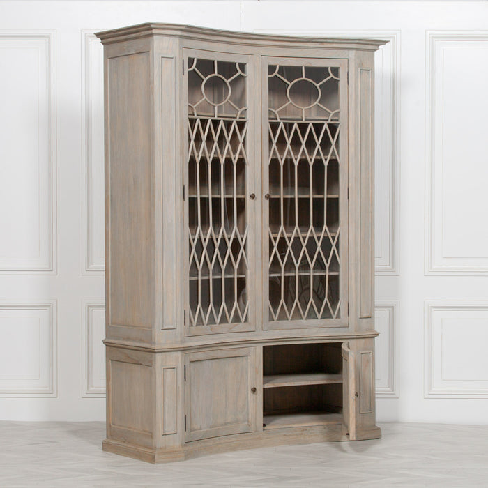 Concave Wooden Display Cabinet