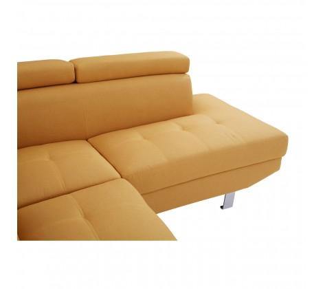 Hanover Large Ochre Linen Sofa - Modern Home Interiors