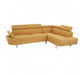 Hanover Large Ochre Linen Sofa - Modern Home Interiors