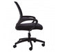 Black Home Office Chair With Black Arms And 5-Wheeler Rolling Base - Modern Home Interiors