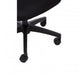 Black Home Office Chair With Black Arms And 5-Wheeler Rolling Base - Modern Home Interiors