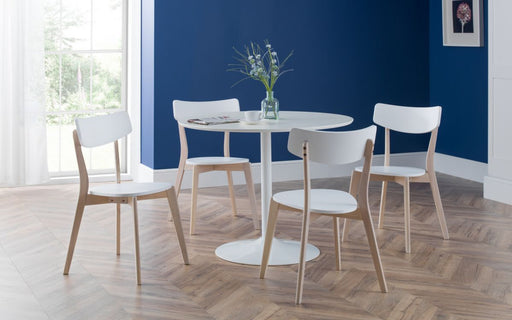 Blanco Round Table - White - ImagineX Furniture & Interiors