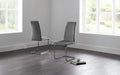 Calabria Cantilever Dining Chair - Grey Velvet - Modern Home Interiors