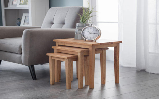 Cleo Nest of Tables Solid Rubberwood - All Colours - Modern Home Interiors