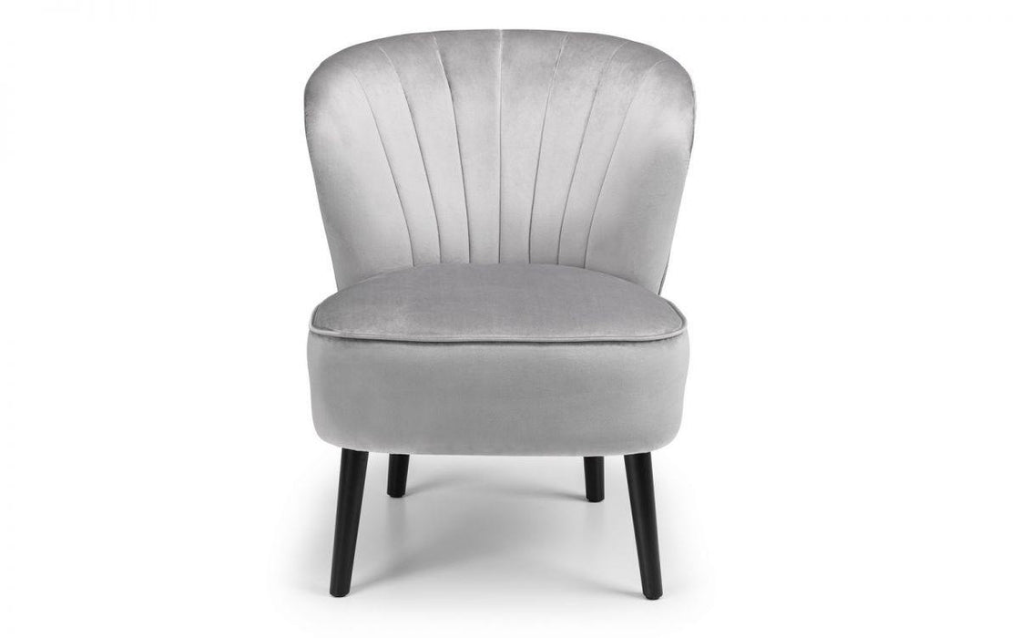 Coco Plush Velvet Chair - Grey - Modern Home Interiors