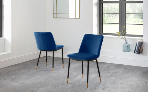 Set of 2 Delaunay Dining Chair - Blue - Modern Home Interiors