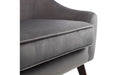 Elliot Grey Velvet Armchair - Modern Home Interiors