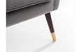 Elliot Grey Velvet Armchair - Modern Home Interiors