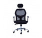 Black Home Office Chair With Black Arms And 5-Wheeler Base - Modern Home Interiors