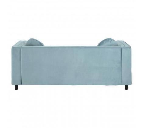 Farah 3 Seat Blue Velvet Sofa - Modern Home Interiors