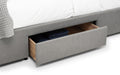 Fullerton Linen Fabric 4 Drawer Storage Bed Frame - Grey - Modern Home Interiors