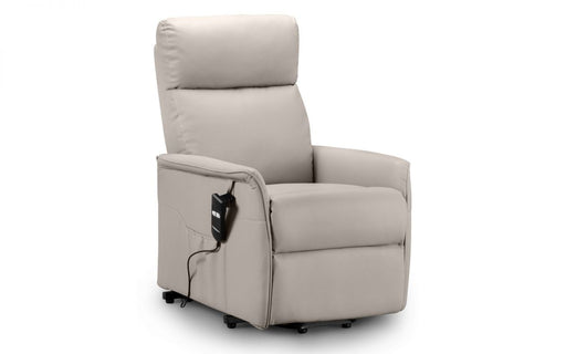 Helena Rise & Recliner - Pebble Faux Leather - Modern Home Interiors