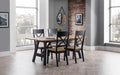 Hockley Oak & Black 190cm Dining Table - Modern Home Interiors