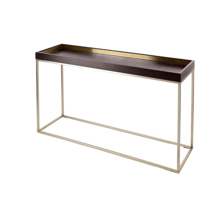 Alyn Chocolate Console Table