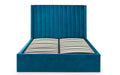 Langham Scalloped Headboard Storage Bed - Teal - Modern Home Interiors