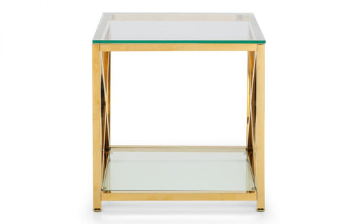 Miami Lamp Table - Gold - Modern Home Interiors