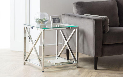 Miami Glass Top Lamp Table - Modern Home Interiors