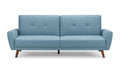 Monza Light Blue Velvet Sofabed - Modern Home Interiors