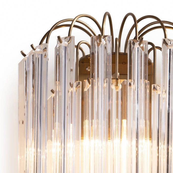 Ira Wall Lamp - Brass and Clear Glass