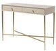 RV Astley Finley Ceremic Grey Wooden Console Table - Modern Home Interiors