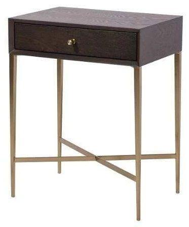 RV Astley Finley Chocolate Wooden Side Table - Modern Home Interiors