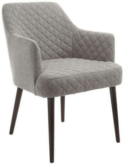 RV Astley Kirk Grey Fabric Dining Chair - Modern Home Interiors
