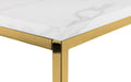 Scala Gold White Marble Top Lamp Table - Modern Home Interiors