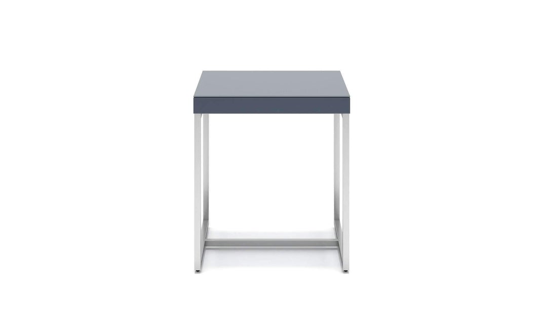 Urban Grey Gloss Side Table Modern Home Interiors