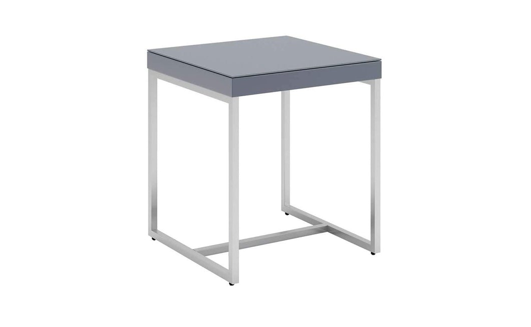 Urban Grey Gloss Side Table Modern Home Interiors