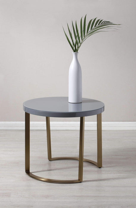 Luna Side Table - Grey Lacquer