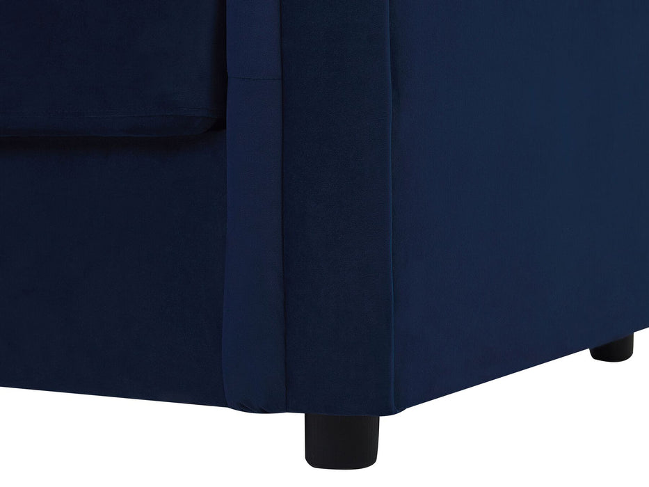 Chester Luxe Sofa Bed - Blue Velvet - Modern Home Interiors