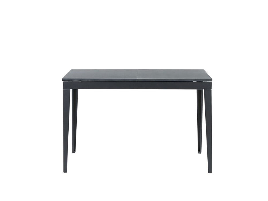 MODERN Extending Black Dining Table 120/160cm + Corduroy Dining Chairs